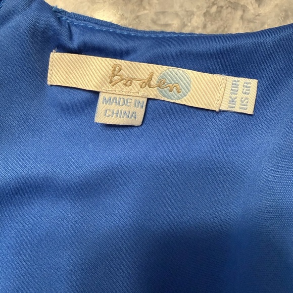 Boden Blue Polka Dot Dress - 6 - Picture 5 of 5
